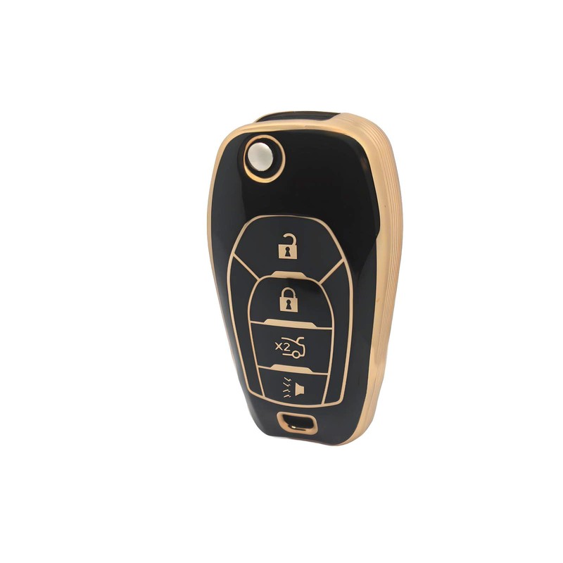 HEYEZQTY Flip 4 Button TPU Key Fob Cover Shell for
