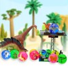 METHPY 12 Pieces Bouncy Balls for Kids with 3D Dinosaur