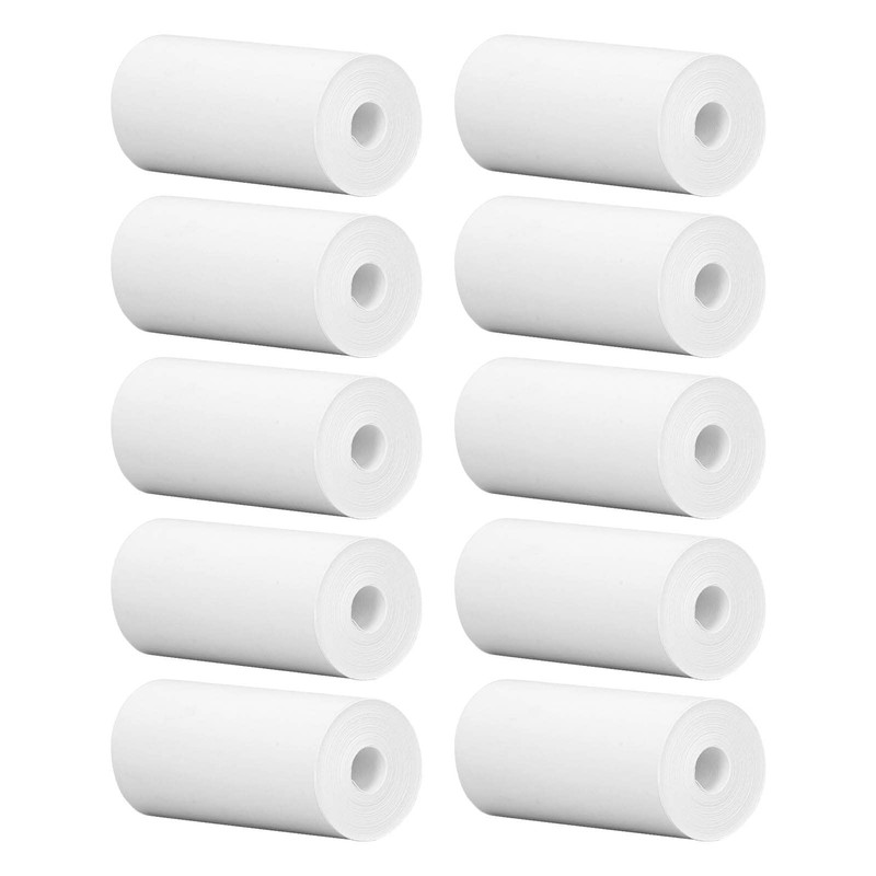 Chazcool Mini Papel de Impresora Térmica, 57x25mm Mini Papel Térmico,