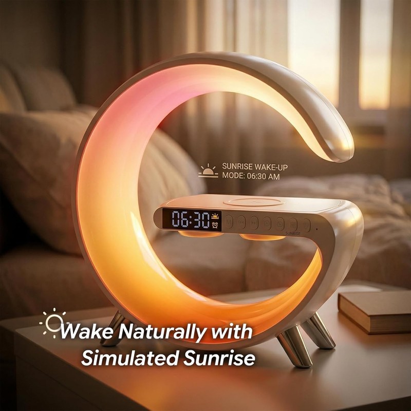 RGFF 5 in 1 LED Table Lamp with Wireless Charging