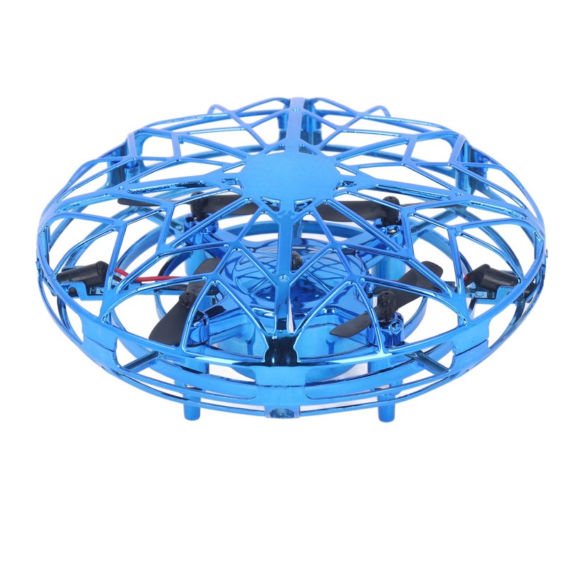Hand Controlled Flying Drone Children Flying Toy Blue Hand Drone