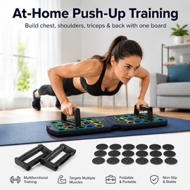 Push-Up Board Set for Strength Training – Foldable Fitness Board with Handles for Chest, Arms, Back & Core Workouts