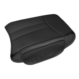 SENSHINE Armrest Cover for Honda Pilot Accessories 2023 2024 2025 Center Console Cover Anti-Scratch Leather Armrest Decoration with 2 Side Pockets for Honda Pilot Interior Accessories (Black Stitch)