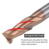 sourcing map 2pcs 5mm Dia 5mm Shank Square Nose End