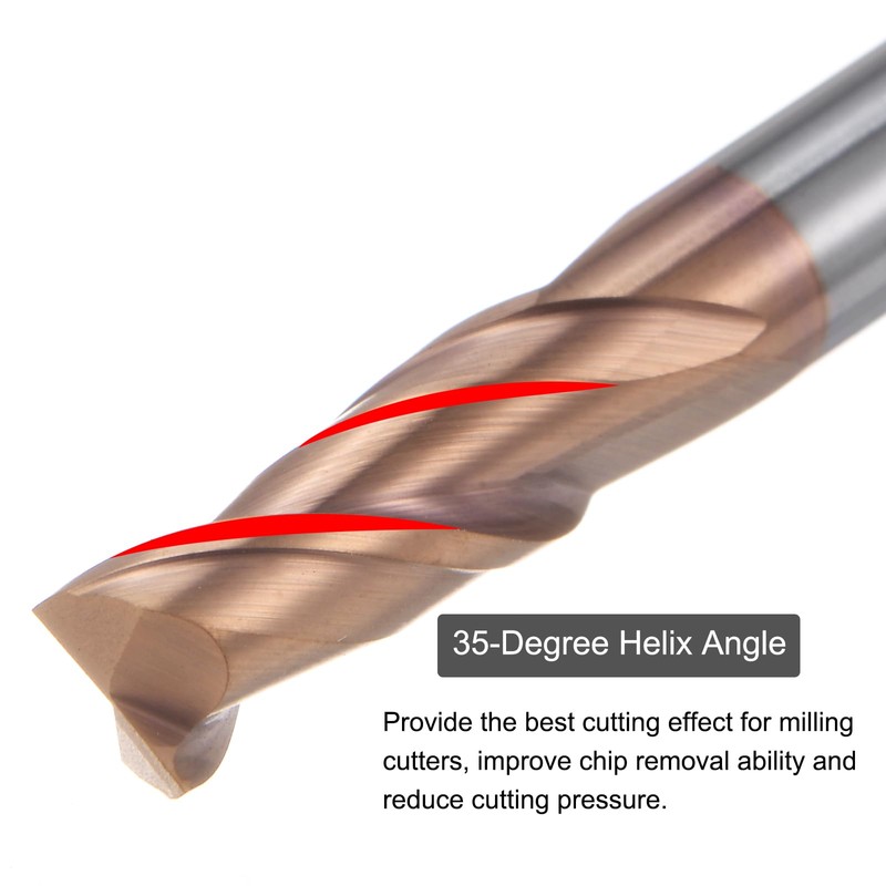 sourcing map 2pcs 5mm Dia 5mm Shank Square Nose End