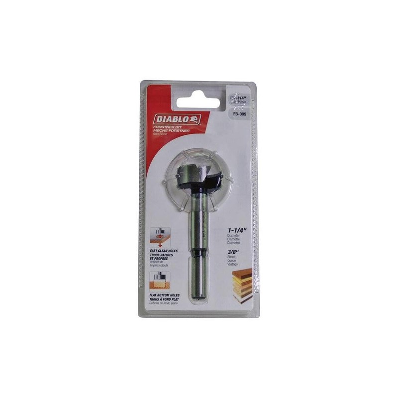 Diablo Forstner Bit for Wood - High-Speed Steel - 1-1/4"