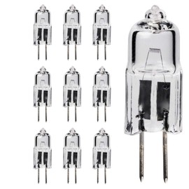 GoodBulb 20-Watt JCD Light Bulb G8 Base 120V High Output Halogen Light 3000K Soft White Color Clear Finish 2000 Life Hours Pack of 10 Bulbs