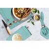 BEDDING CRAFT Set of 12 Cotton Cloth Napkin 18x18 Aqua