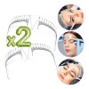 Regla Facial Microblading Plástico Para Diseño Cejas 2 Pz F