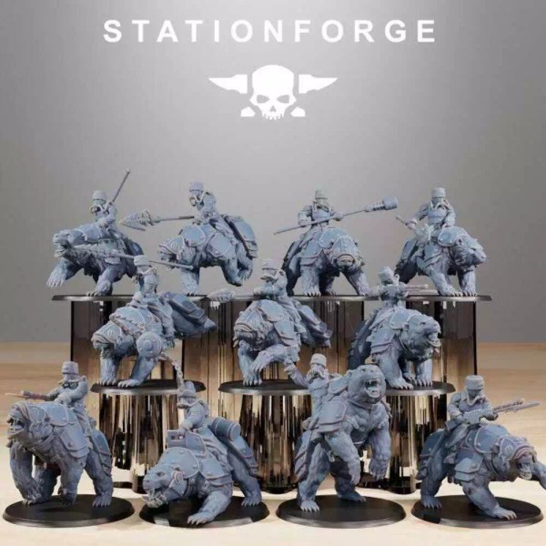StationForge GrimGuard Bear Riders | StationForge | Grimdark Compatible