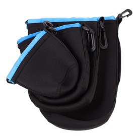 OSALADI 4pcs Neoprene Lens Pouch Camera Lens Bag for DSLR Mirrorless Protects Against Moisture Scratches Impacts