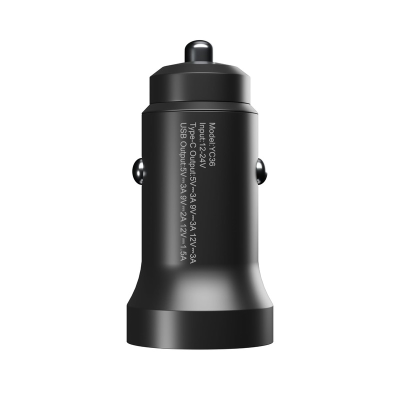 YSONIC Autoladegerät - Universelles Duo-Schnellladegerät - USB C und A