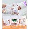Dreamegg 3-in-1 Einschlafhilfe Babys Schaf Kuscheltier mit Musik und Licht,
