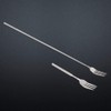 Extendable Fork, Stainless Steel BBQ Telescopic Forks, 8.7-25.4Inch Dessert Fork
