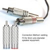 4Pcs RCA Sound Plug Chrome Plated Welding Phono RCA Male