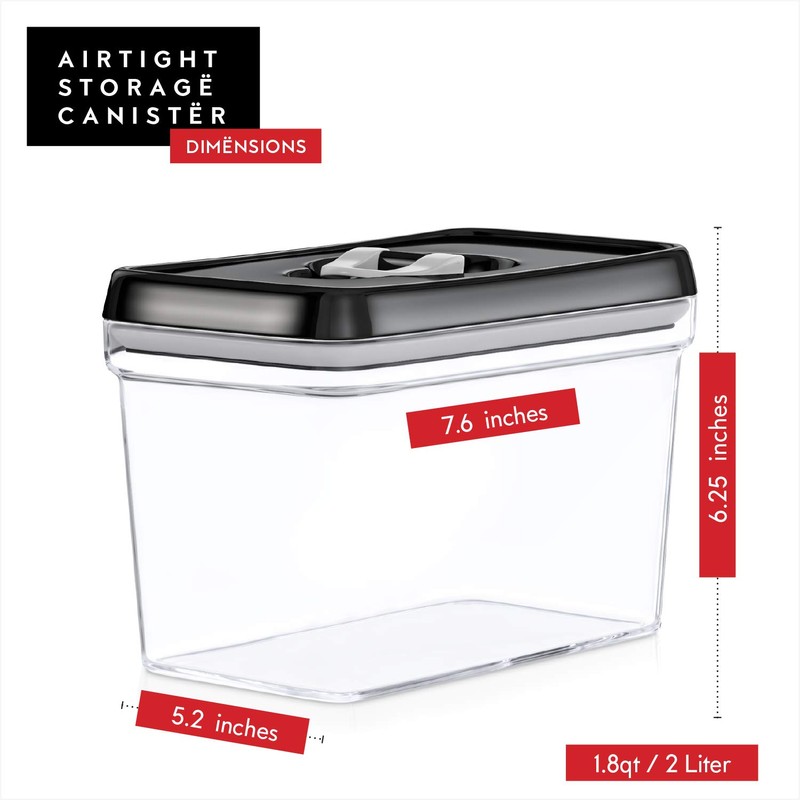 DWËLLZA KITCHEN Airtight Food Storage Containers - Pantry Snacks Kitchen