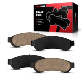 Torchbeam Rear Disc Ceramic Brake Pads Kit Fits2005-2008 Ford F-350 Super Duty, 4pcs Automotive Replacement Brake Pads,D1067