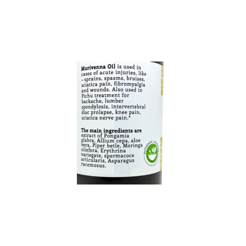 FROM: AUM AYURVEDA FROM: AUM AYURVEDA Murivenna Ayurvedic Massage Oil