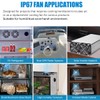 GDSTIME 80mm x 25mm 12V DC Waterproof IP67 Fan Dual