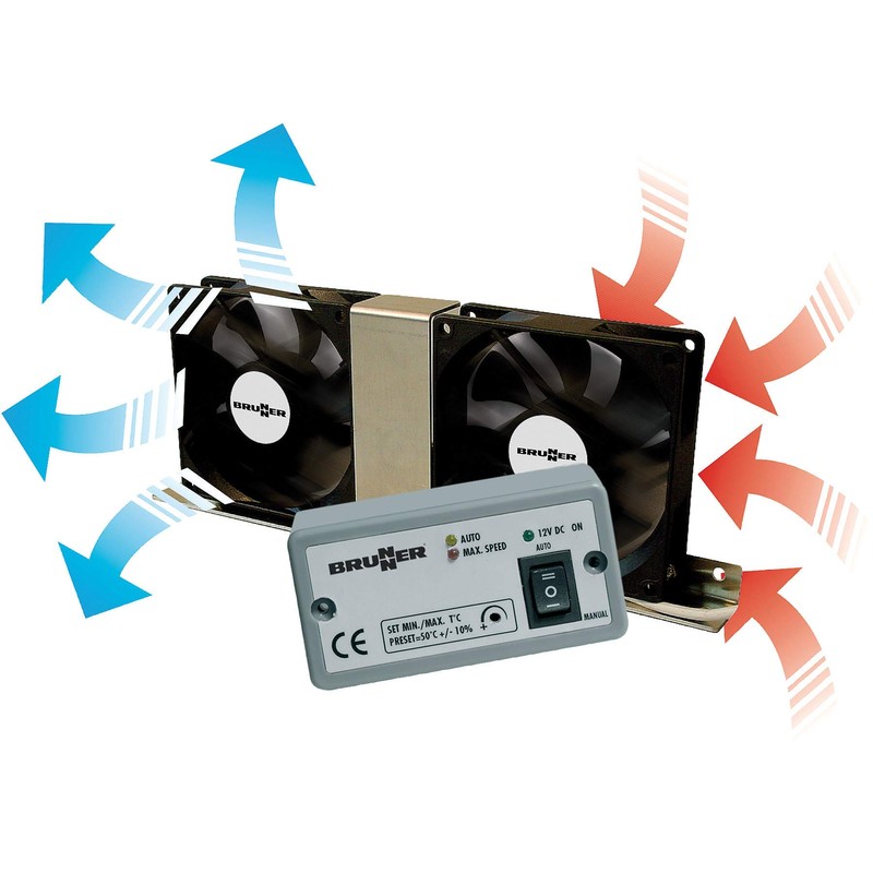 Brunner Double fridge fan Electr.