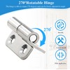 Pack of 8 Lifting Hinges 304 Stainless Steel, 37 x