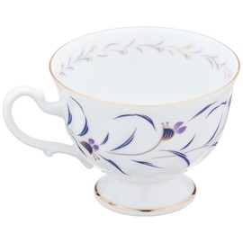 CeCera CE1001-28K Tea Time Collection Coffee Cup & Saucer with Dewgrass Pattern (Presentation Box)