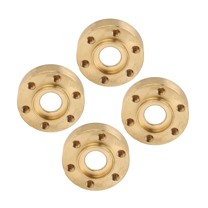 4PCS RC Wheel Hex Hub Adapter 1.9 2.2in Rustproof Widen