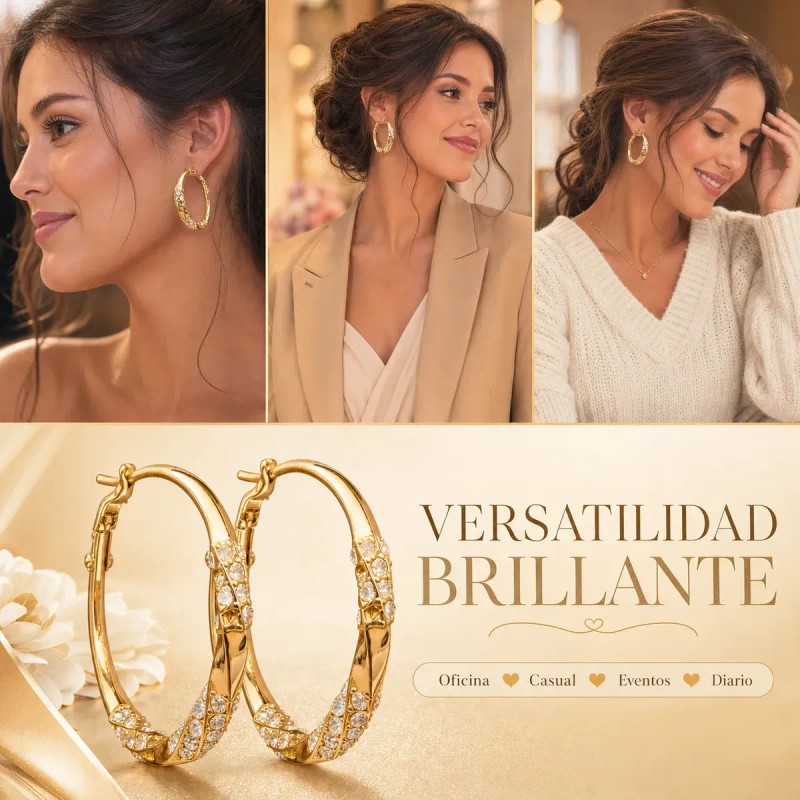 NADORA - Aretes Oro 10k Mujer Arrancadas Aretes Dorados Broqueles