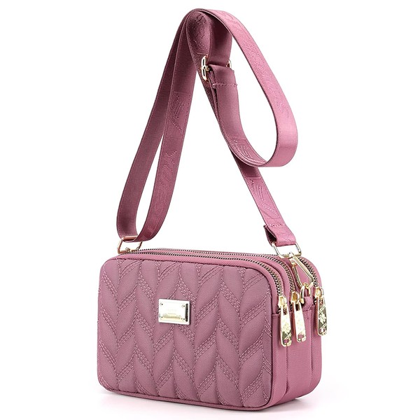 LassZone Ladies Small Crossbody Bag Multi-Pocket Shoulder Bag Ladies Waterproof