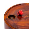 2-Pack 10-Inch Dark Wood Plastic Self-Watering Flower Pots & Planterscolor: