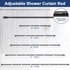 Shower Curtain Rod With Holders, 42 to 115 inch Tension