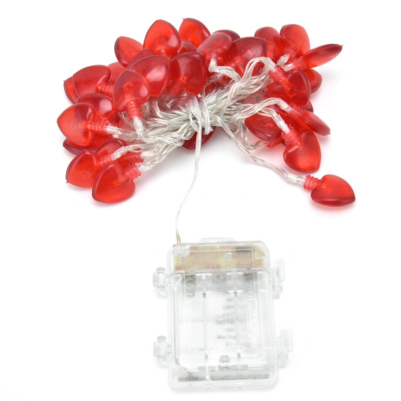 Heart Shape 20LED String Lights 2M Copper Wire Light for