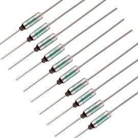 BOJACK SF129E SEFUSE 10A 250V Thermal Fuses 133 Degrees Celsius Thermal Cutoffs (Pack of 10 pcs)