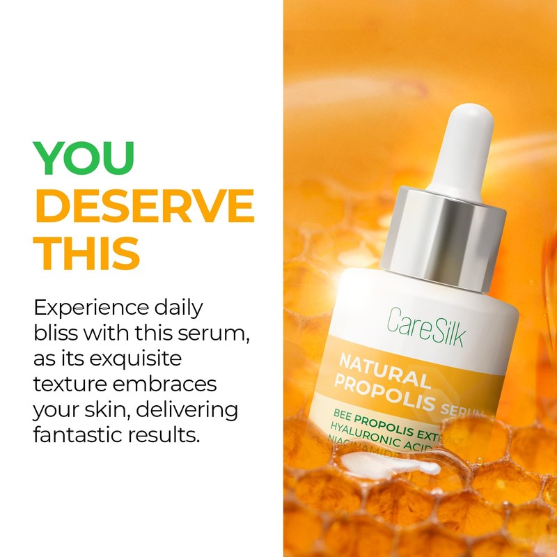 Caresilk Propolis Serum - Face Hydrating Serum - Niacinamide, Hyaluronic