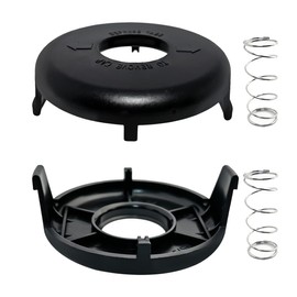 YIEHRNS 73-8200 Spool Cover Caps Replacement for Toro 88026 Electric String Trimmer, Trimmer Spool 73-8200 with 73-8220 Spring Parts 10"-15" Electric String Trimmer (2 Pack)