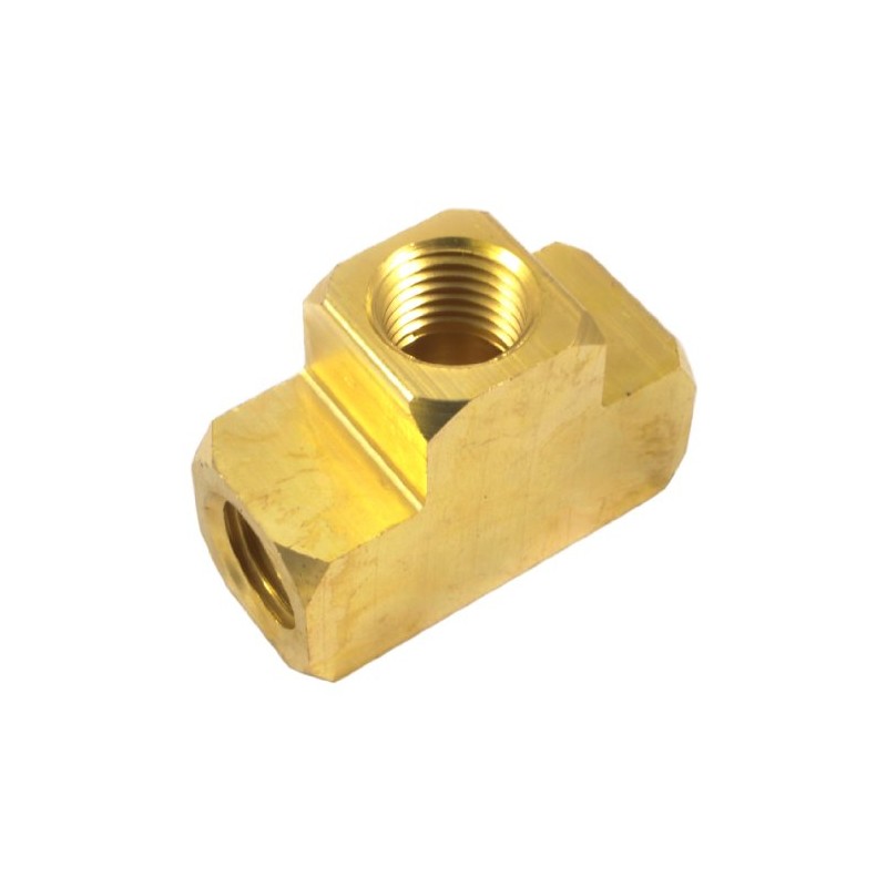 Forney 75363 Brass Tee, 1/4-Inch Female NPT, 150 PSI