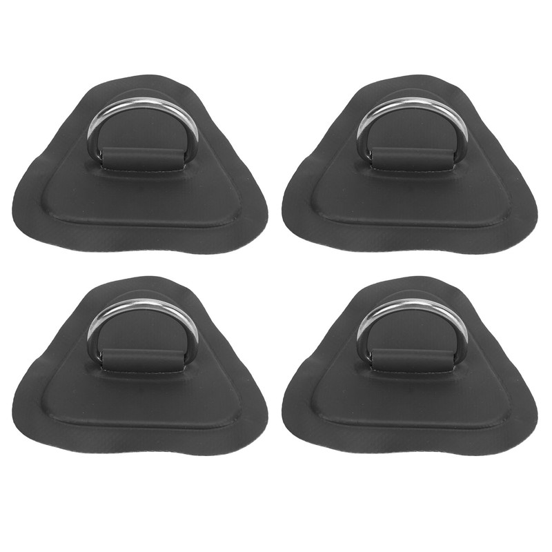 4 Pcs D Ring Patch Stainless Steel D Ring Pad