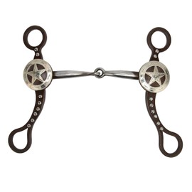 Broca de Boca de Caballo de Bronce Antiguo, Acero Inoxidable, Boca de 5,3 Pulgadas, Grosor de 12 Mm, Longitud de 7,4 Pulgadas, Inoxidable, Segura, con Fácil