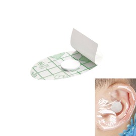 80Pcs Waterproof Ear Stickers, Baby Ear Covers for Shower Swimming, Kids Ear Plugs Disposables Cotton Ear Protector for Surfing Snorkeling