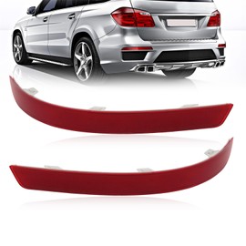 Nakkaa 2PCS Rear Bumper Reflector Compatible with X166 GL350 GL450 GL500 GL550 gl63 AMG 2013-2016 GLS450 GLS550 GLS63 AMG 2017-2019 1668200374 1668200474