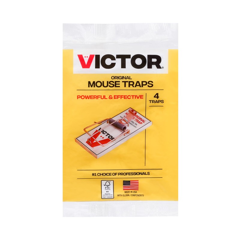 Victor Metal Pedal Sustainably Sourced FSC Wood Snap Mouse Trap
