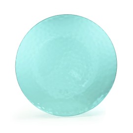 " OCCASIONS " 40 Plates Pack, Disposable Wedding Party Plastic Plates (10'' Dinner Plate, Coastal Clear Blue)