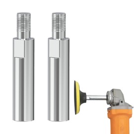 Angle Grinder Extension Connecting Rod Set, 2PCS M10 Thread Extension Shaft for Rotary Polisher, Polishing Machine, Grinding Plate Electric Polisher,Stainless Steel Rotary Extension Shaft Set