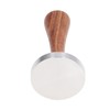 Coffee Tamper Stainless Steel Base Wooden Handle Heavy Duty Coffee