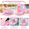 Toddler Pool Float with Canopy for Supervised Water Play –