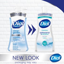 Dial Dial Antibacterial & Sensitive Foaming Hand Wash, Fragrance Free, 7.5 fl oz Pack of 6