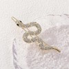 fdsmall Snake Hair Pins for Women 2Pcs Rhinestone Snake HairPins