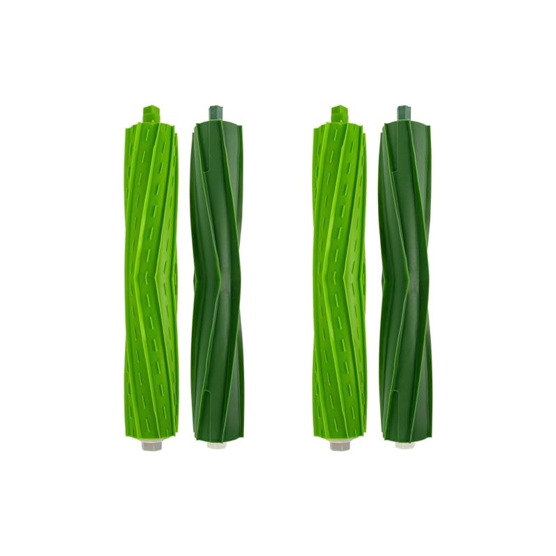 BlueStars 2 Set Replacement Roller Brushes Rubber - Compatible with