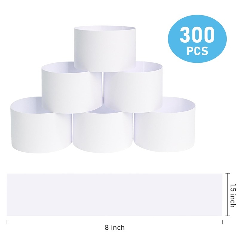 L LIKED 300 PCS Money Bands, Self Sealing Currency Money