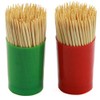 Chef Craft Select Bamboo Toothpick Holders with Toothpicks, 150 Count